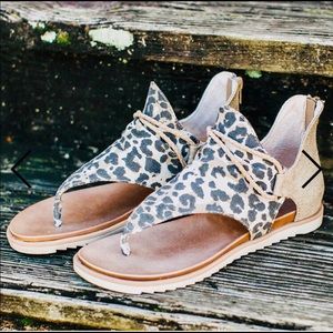 Leopard sandals